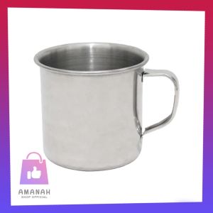 MUG TUTUP STAINLESS JADUL Kecil Tahan Panas | Cangkir Kopi | Coffee Mug | Gelas Teh Tea | Mugs Custom Handmade Souvenir Gift Love