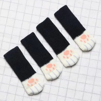 Superfactory 4 PCS Chair Table Leg Cover Socks Protection Non-slip Floor Protectors For Furniture Legs
