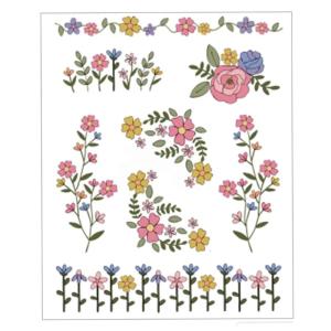 Creative Sewing Paper Stencil Florals Designs for Garment Decoration and Fabric Customizations