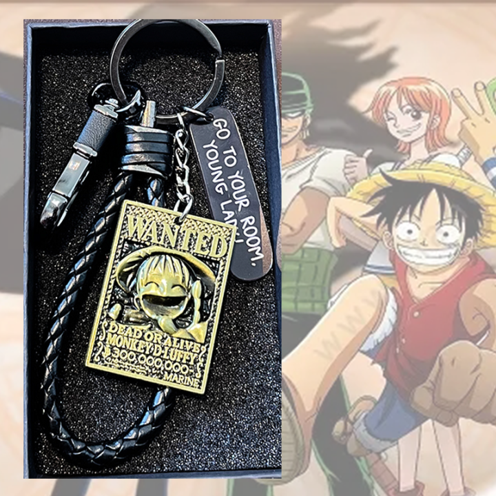 One Piece DIY All Metal Wanted Car Keychain Chain Men's and Women's Bag ...