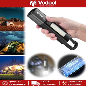 Super Bright Flashlight 3 Gears Mini Portable LED Torch Power Bank Zoomable Emergency Lantern for Outdoor Hiking Fishing
