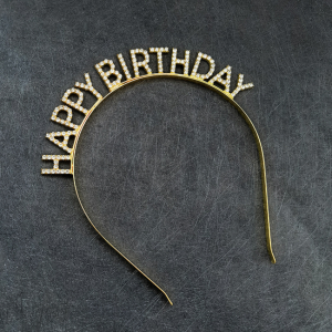 Băng Đô Chúc Mừng Sinh Nhật Cho Bé Gái Băng Đô Cài Tóc Trang Sức Vương Miện Tiệc Sinh Nhật Băng Đô Kim Cương Sáng Bóng Cho Phụ Kiện Tóc Cho Nữ