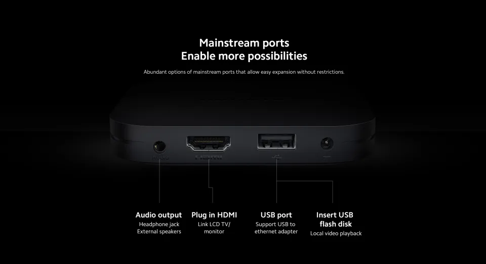 Global Version Xiaomi Mi TV box s 2nd gen 4K Ultra HD BT5.2 2GB 8GB Google  TV Google Assistant Smart tv box android 2023