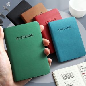 EQUOMT Portable 96 Sheets Scrapbooking School Office Supplies Student Stationery Thickening Diary Notebook A7 Mini Notebook Pocket Memo Notepad Business Notepad