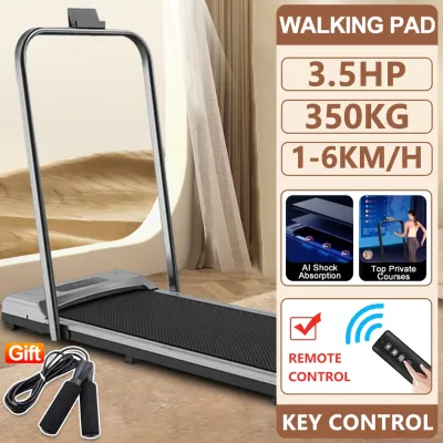 4.0HP Treadmill Machine with 1-18KM/H Walking Pad Electric-Driven System & Foldable Body for Home Fitness Enthusiasts Seeking Space-Saving Gear Treadmill