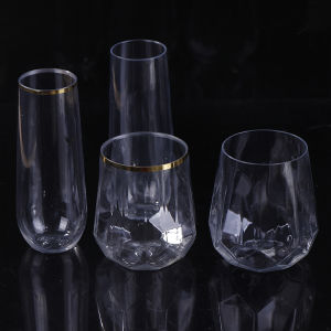 [Alex Do] Hot Sale 9 12OZ Plastic Champagne Flutes Stemless Plastic Glasses Toasting Glasses Drinkware For Party Wedding Birthday