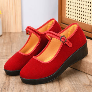 [Free Shipping] Spring And Summer Wear-Resistant WomenS Canvas Shoes Fashionable And Casual WomenS Flats Versatile Shoes For Stylish Moms Suitable For Square Dancing Hotel Work And Formal Occasions