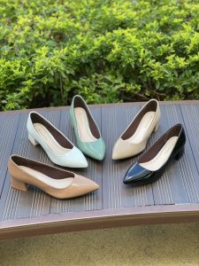 Giày cao gót mũi nhọn đế cao 3cm đẹp siêu bền