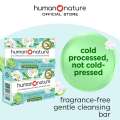 Human Nature Fragrance-Free Cleansing Bar 120g (No Harmful Chemicals). 