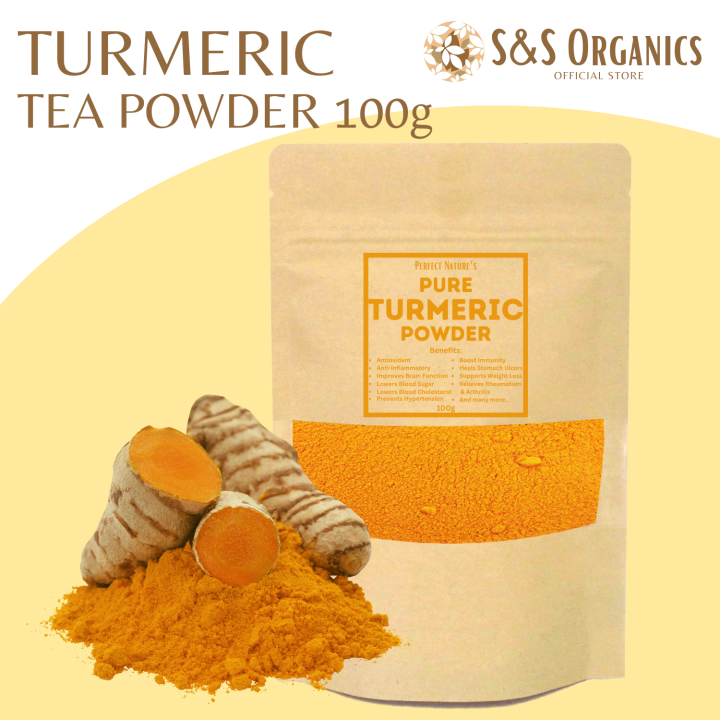 S&S Pure Turmeric Tea Powder 100 grams Lazada PH