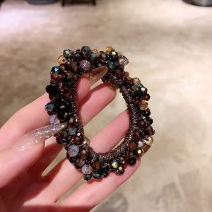 Dây Buộc Tóc Đính Hạt Ngọc Trai Hàn Quốc Dây Cao Su Co Giãn Pha Lê Dây Buộc Tóc Đuôi Ngựa Dây Buộc Tóc Cho Nữ Dây Buộc Tóc Cho Phụ Kiện Tóc Gir