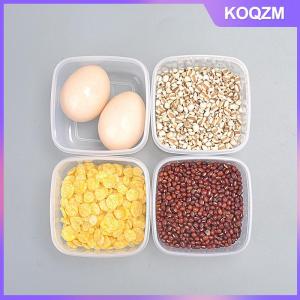 KOQZM 6Pcs Food Storage Container Small Plastic Moisture-proof Containers Mini Kitchen Storage Box with Leakproof Lid Kitchen Accessories