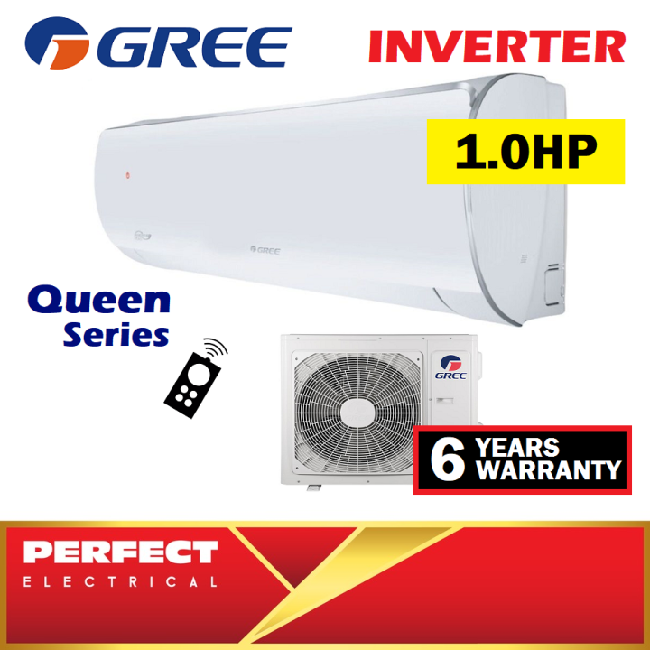 [WIFI] Gree Queen Series 1HP INVERTER Air Conditioner R32 GWC09ACCK6DNA5D Aircond 1.0HP Air