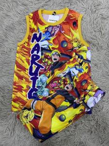 cod KIDS TERNO JERSEY SANDO NARUTO PRINTED 2-7 YRS OLD