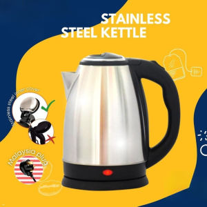 Stainless Steel Electric Kettle (2L) - Overheat Protection Automatic Switch Off Lightweight