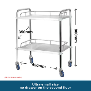 Medical Trolley 304 Stainless Steel Medical  Beauty  Surgical Instrument Trolley Nursing Dressing Changing Trolley