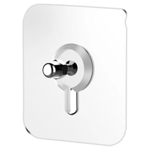 20Pcs Self Adhesive Wall Screw Hooks No Drilling Transparent Seamless Hanging Hook Nail Stickers