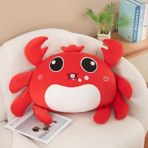 MMLUCK Mô phỏng Đồ chơi nhồi bông hình đại dương cua Bông PP Mềm Búp bê nhung lông cua biển Đồ chơi bạn ngủ Ins Búp bê cua động vật Quà giáng sinh cho trẻ em