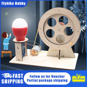 DIY Mini Hand Crank Generator DIY Science Experiment Kit & Education Model Toy For Children Gift Toy Project