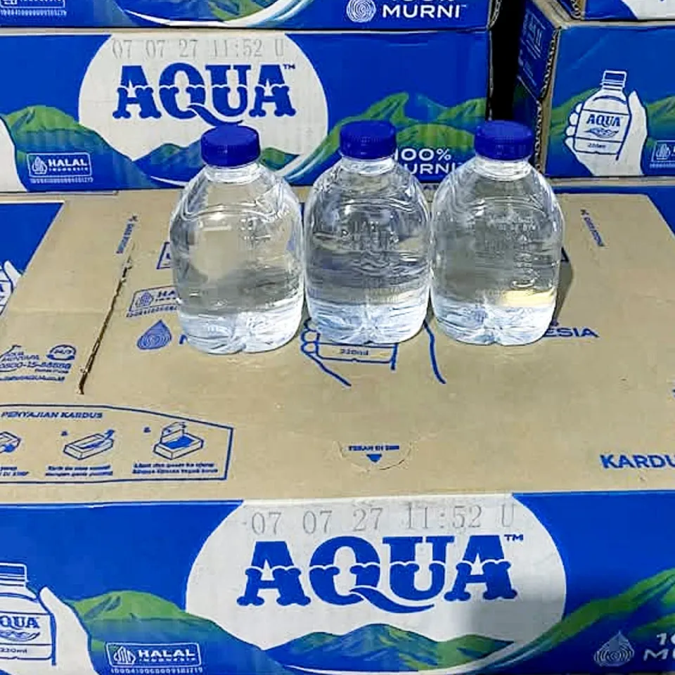 AQUA Cube Mini 220ml Box isi 24 Botol Air Mineral Berkualitas dari Sumber Pegunungan Pilihan BOX EDISI RAMADHAN - Shop Tokopedia