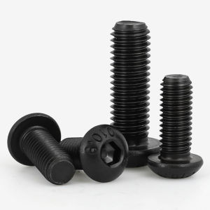 UNC 4#-40 6#-32 8#-32 10#-32 US 10.9 Grade Carbon Steel Round Head Hex Hexagon Socket Screws Button Head Allen Bolts