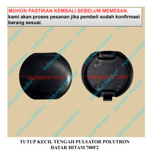 700F2 TUTUP COVER PULSATOR MESIN CUCI / TUTUP KECIL TENGAH PULSATOR POLYTRON DATAR HITAM 700F2