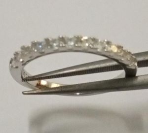 Ready Cincin Berlian Moisanit /zircon 2-3gram 9K Gold (White) plated Silver & Titanium Silver BEA19