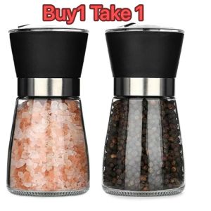 【Buy 1 Take 1】Manual Pepper Grinder Spice Salt Grinding Bottle Spice Jar Container Kitchen Utensils