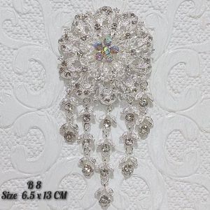 Brosh Kaftan Premium Size Besar Mutiara