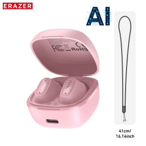 ERAZER XF65 Pro Bluetooth Headset Wireless Earphone TWS ANC Active Noise Cancelling Bluetooth 6.0 AI Translation Sleeping Earbuds Mini In Ear Low Latency Gaming Headset