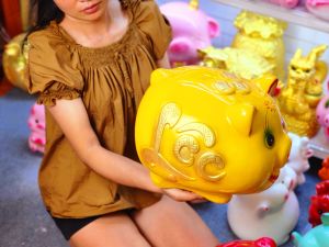Heo Đất Truyền Thống Size Khổng Lồ Lợn Đất Ống Tiết Kiệm Đựng Tiền - Heo Đất PiPi