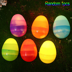 6Pcs Luminous Easter Egg Candle Lamp Happy Easter Party Kids Toys Glow in The Dark Flameless Candles for Easter Home Decor Supplies