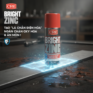CRC BRIGHT ZINC – Lớp phủ kẽm sáng bóng chống gỉ sét vượt trội Lá Chắn Thép Cho Môi Trường Biển