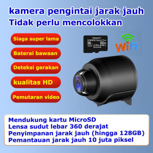 365 hari Tidak perlu mengisi daya Mini CCTV WiFi IP Camera Mini Kamera Keamanan CCTV Wide Angle Micro Kamera Kamera CCTV Kecil Kamera Camera Kamera Pengintai Cam Mini Camera Camcorder Kamera Keamanan
