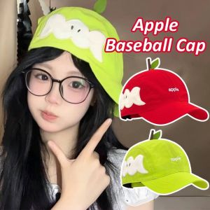 THREADJOY ครีมกันแดด หมวกเบสบอลผลไม้ ผ้าฝ้าย ถึงจุดสูงสุด หมวกปักตัวอักษร ชุดและเครื่องประดับ ดี หมวกผลไม้สร้างสรรค์ สาว