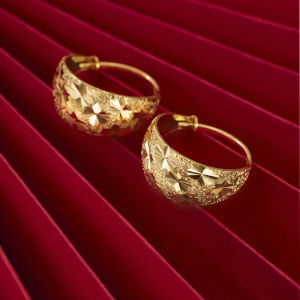 Earrings Pawnable Hikaw 18k Saudi Gold Nasasangla Earings for Baby Girls Starry Haute Couture Jewelry for Mom Gifts Earrings Hypoallergenic Set Buy 1 Take 1
