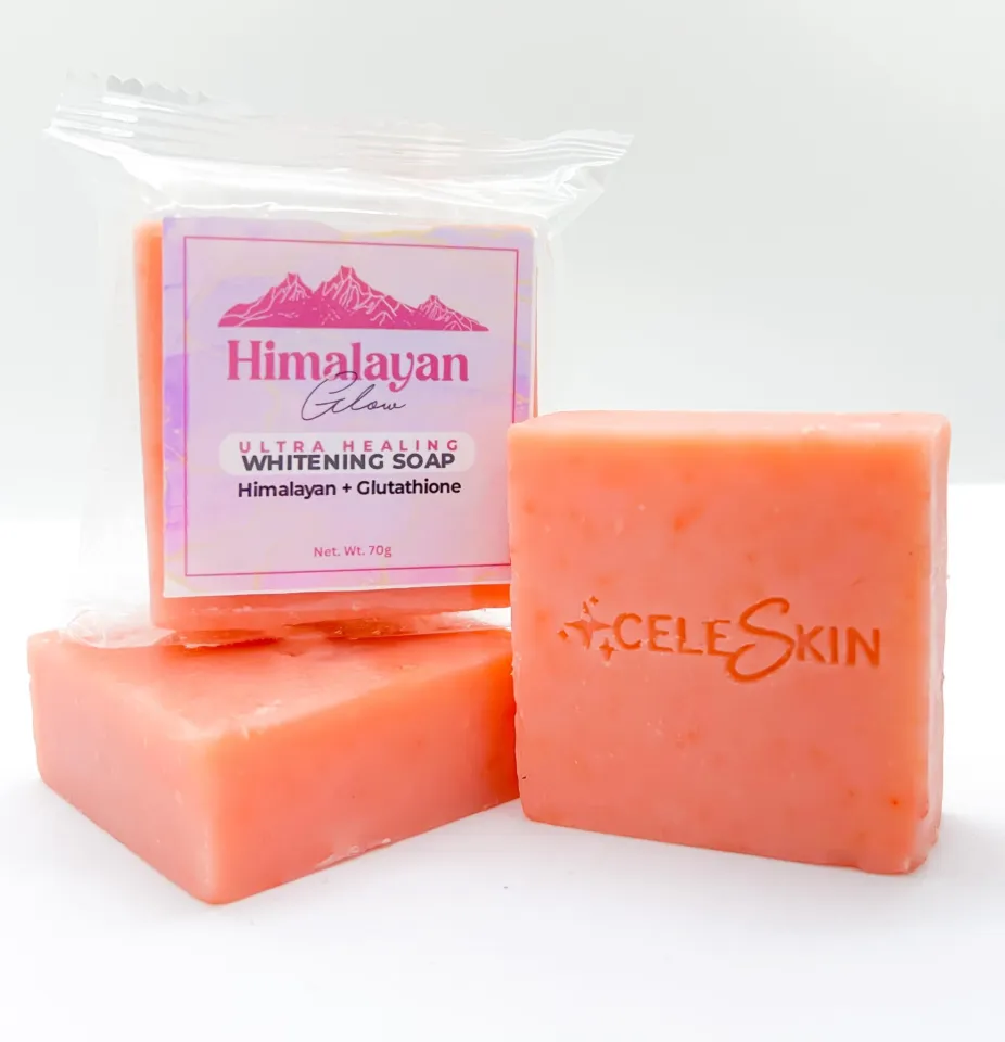 Himalayan Glow Ultra healing whitening soap Himalayan Glutathione with  collagen vitamin C 70g for eczema psoriasis