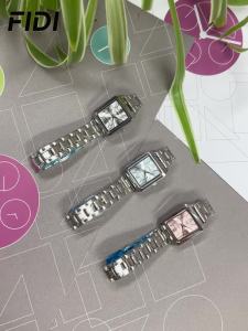 FIDI Womens Quartz Watch Waterproof Student Fashion Luxury Ins Small Square Watch Simple Gift