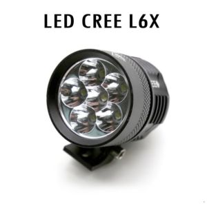 Lampu LED Cree Tembak Sorot L6X 60 Watt 6 Titik Mata VINYX Motor Mobil