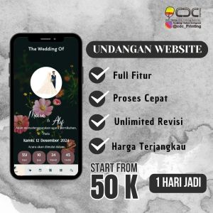 UNDANGAN PERNIKAHAN DIGITAL WEBSITE CANTIK ELEGAN DAN UNIK