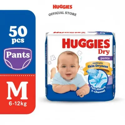 New Item!!! HUGGIES Dry Pants Baby Diapers (M/L/XL/XXL/XXXL) Ultra Dry Leak Protection Soft & Breathable Pants Diaper