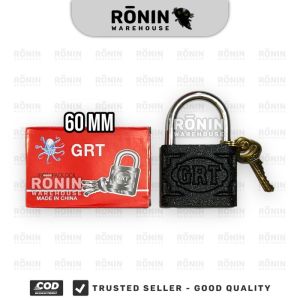 Gembok Hitam 20 25 30 40 50 60 75 mm Kunci Pintu Rumah Koper pagar GRT