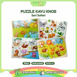 Puzzle Kayu Knob Safari: Desain Unik & Berkualitas Tinggi