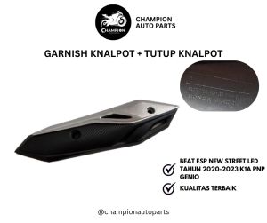 Garnish Knalpot + Tutup Knalpot ALL New Beat LED Deluxe 2020 Beat Street 2023 K1A Genio