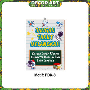 DecorArt - Dekorasi Kelas Hiasan Dinding Segi 6 Hexagonal Tema Motivasi Anak Sekolah (Kode: HEXA XDZ)