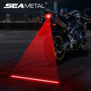 Car LED Laser Fog Light Motorcycle Tail Lamp Vehicle Anti-Collision Taillight Brake Braking Warning Lamps Fog Light