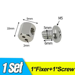 Dizoey 100PCS Stainless Steel Wire Rope Cable Clips Metal Cable Clamp Fasteners With Screw Fixed Wiring Clip Sling Tools Fastening Accessories