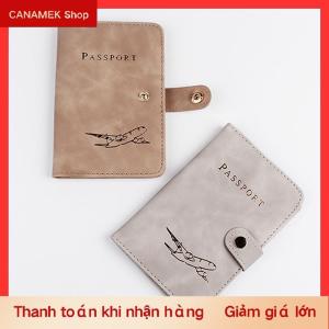 CS Ví đựng hộ chiếu chống nước Bao da PU du lịch Ví đựng thẻ tín dụng Đẹp mắt Sổ hộ chiếu dành cho nữ nam Bìa hộ chiếu