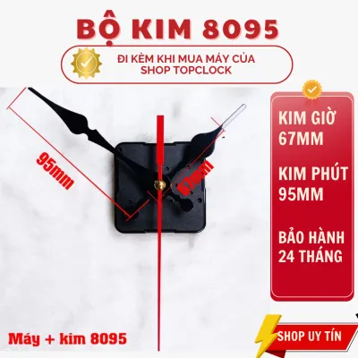 Máy Đồng Hồ Treo Tường 2 Dây – Kết Nối Bộ Phát Nhạc Chuông – Model 12888 Chính Hãng | Kim Giật | Hàng Xịn Đài Loan