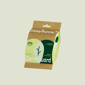 CozyBunny GermGuard Botanical Defence Wipes -Antibacterial  (5 Packs x 6 Wipes)